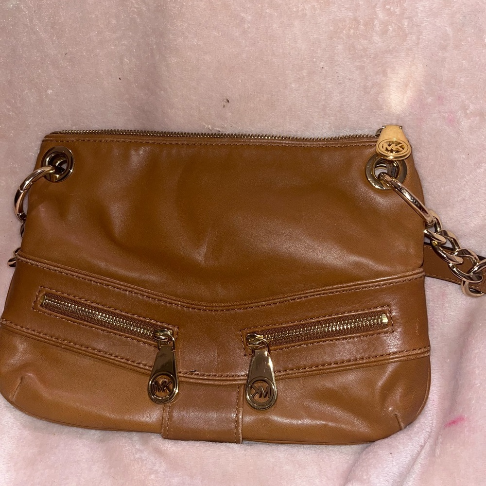 Brown leather Michael Kors bag